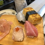 Sushi Kou - 烏賊、白身、玉、大トロ