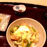 御幸町 田がわ - 万願寺と鱧の玉丼
