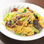 9. Stir-fried pork, egg, and wood ear fungus