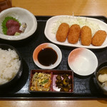 Hananomai - 魚と刺身メニューのカニクリームコロッケ 税込800円