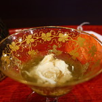 祇園もりわき - 毛蟹の土佐酢 もずく酢添え