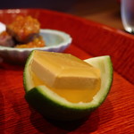 祇園もりわき - フォワグラの琥珀ゼリー寄せ