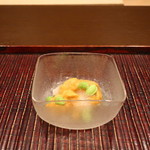 おが和 - 鱧と雲丹の煮凝りがけ