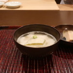 おが和 - 冬瓜の鮑出汁のお椀 とろろ仕立て
