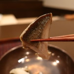 おが和 - 煮鮑リフトアップ