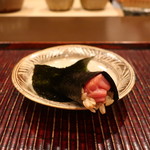 おが和 - 鮪小トロの海苔巻き