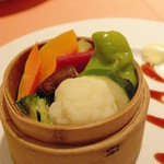 蔭山樓 - 前菜の鎌倉野菜