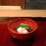 二条城ふる田 - 鱧と焼き茄子のお椀