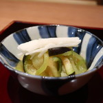 二条城ふる田 - 水茄子と山芋の酢の物