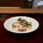 二条城ふる田 - 京都牛と白ずいきの冷しゃぶ