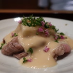 二条城ふる田 - 京都牛と白ずいきの冷しゃぶアップ