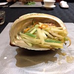 スーツァン・レストラン陳 - 国産鮑と食感の楽しい野菜の塩味炒め〜ガーリック風味〜