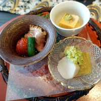 青山 星のなる木 - 翡翠茄子、里芋、菖蒲麩、ずんだ