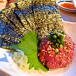 もつやき　婁熊東京 - タンのなめろう