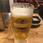 Taishuu Yakiniku Horumon Sakaba Toriton - 生ビール
