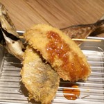 サカナズキ。 - 大きな鯵のフライ！食べごたえがあります。