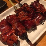 焼鳥 酉たけ - いつものレバーです　なんでこんなにふっくらジューシーなんでしょう