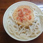 ドライブイン古城 - 天ぷらうどん