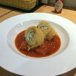 モメンティ・フェリチ - H.30.6.10.昼 淡路産ハモとエビのカダイフ揚げ～ソースアメリケーヌ～ 900円税込