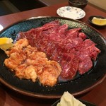 紅梅園 - H.30.6.10.夜 (上)ハラミ 1,600円税別・ツラミ 750円税別・テッチャン(シマチョウ) 650円税別