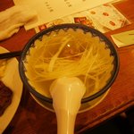 牛たん炭焼き 利久 - テールスープ①