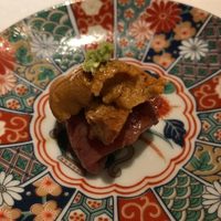 隠れ家鉄板おぶ - 「うにの和牛巻き」