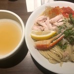 つけ麺一燈 - 蟹出汁冷やし和えつけそば(1)