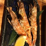 魚頂天 - 猛者海老 塩焼き ◎