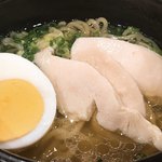 旨唐揚げと居酒メシ ミライザカ - 鶏だし葱塩ラーメン アップ