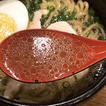 旨唐揚げと居酒メシ ミライザカ - 鶏だし葱塩ラーメン スープ