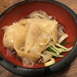 中国料理 西海 - 小皿のくらげの酢物