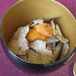 プレゼンテ スギ - トリュフ＋雲丹＋鯛＋古代米＋卵＝Bouno