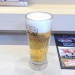 寿司 魚がし日本一 - 生ビール