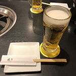 Hakatamotsunabearidukiaritsuki - 乾杯の生ビール