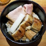 ラーメン巌哲 - 鰻のタレご飯（土用の丑の日限定）＋勝手に鰻丼