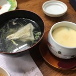 松寿し - 吸い物と茶碗蒸し