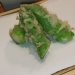 天婦羅 みやしろ - アスパラ