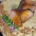 天婦羅 みやしろ - 〆鯖の辛子醤油和え