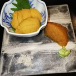 天婦羅 みやしろ - 雲丹のお造り