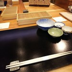 天婦羅 みやしろ - テーブルセッティング