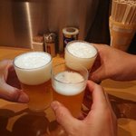 麺屋 すずらん - ビールで乾杯(2018.07)