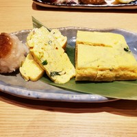 横浜 金谷 - しらすと三つ葉の玉子焼き