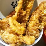 えびのや - “穴子天丼”のアップ。