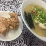 らーめん天上 - 塩ラーメンランチ　これに白ごはんついて600円　