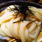 手打ちうどん 山元麺蔵 葱とゴマのつけ麺 うどんアップ