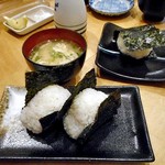 天ぷら処 こさか - おにぎり ＆ 味噌汁