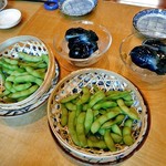 天ぷら処 こさか - 湯でたて！枝豆 ＆ 自家製茄子漬