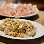 餃子とスパークリング バブルス - 揚げ餃子