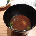 寿しの吉乃 - あさりの味噌汁