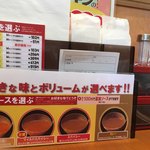 パスタ・デ・ココ - 麺量、味の表